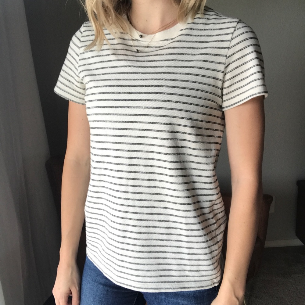 Striped Cream T-Shirt